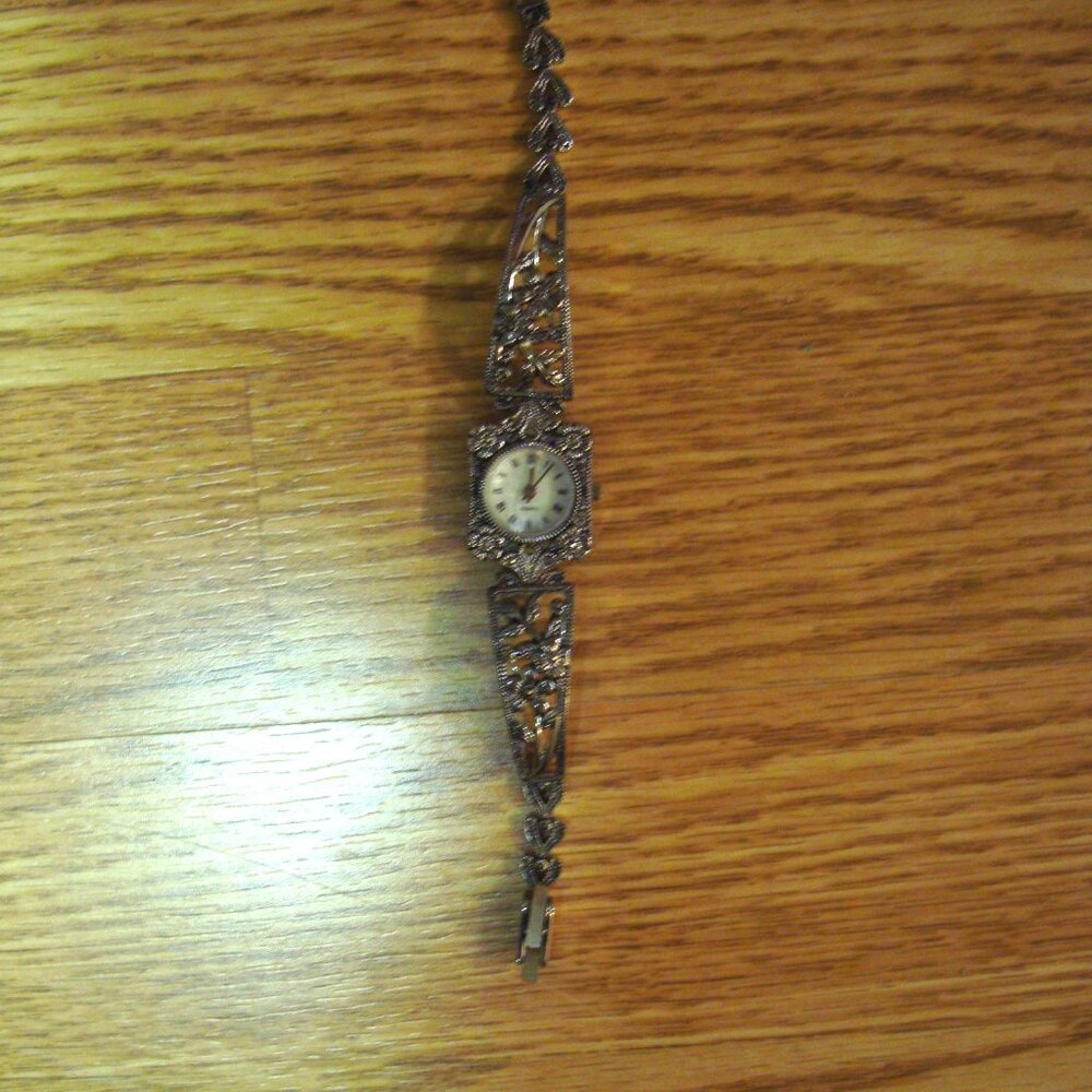 Sterling Silver Antique Look Watch